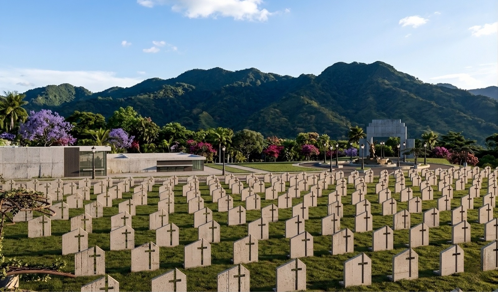 Lotes memoriales familiares en jardín